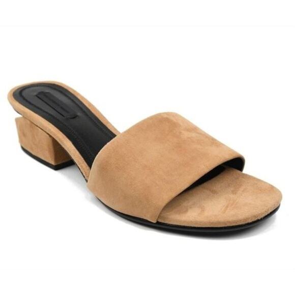 Alexander Wang Lou Suede Slide Sandal in Camel Size EU 38.5 - Picture 13 of 15